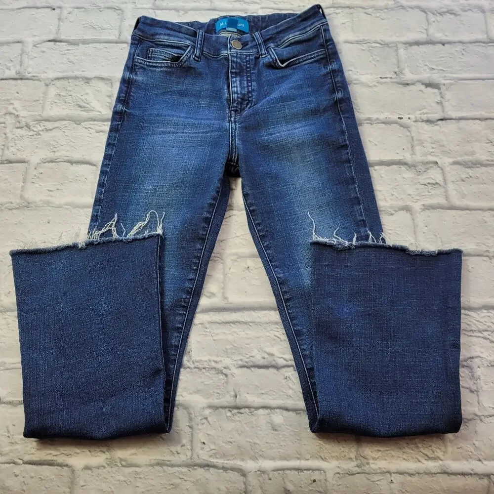M.i.h Women's Jeans Bodycon Marrakesh High Rise Slim Kick Flare More Blue sz 26